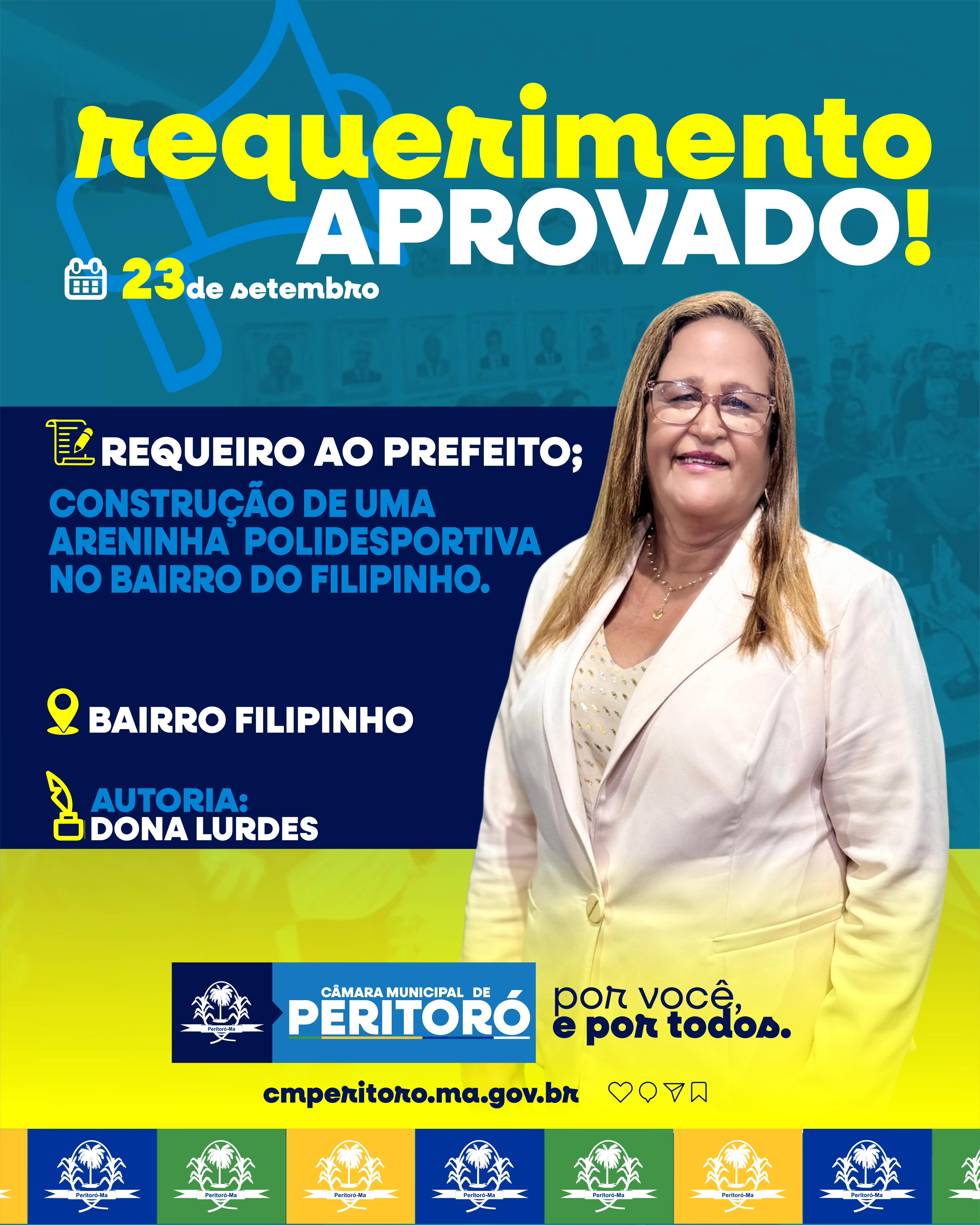 Construção de uma Areninha Poliesportiva no bairro Filipinho.