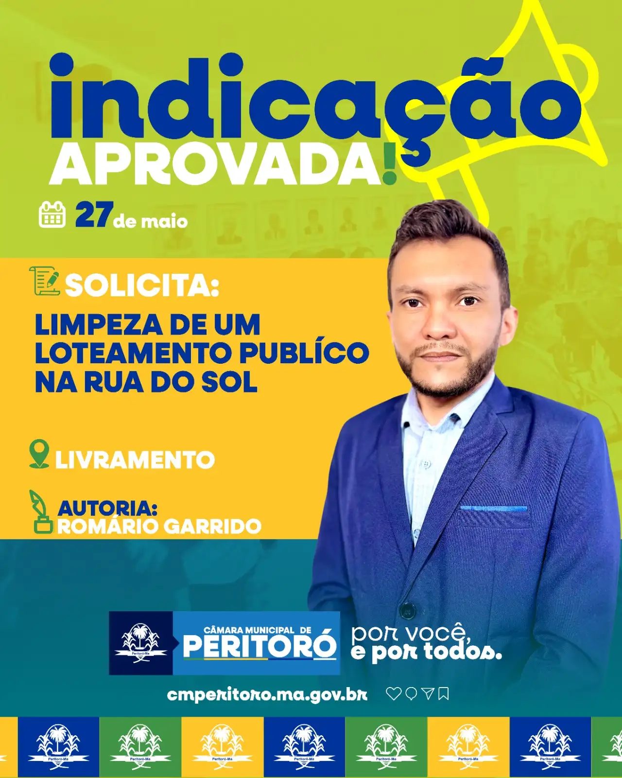 LIMPEZA DE UM LOTEAMENTO PUBLÍCO NA RUA DO SOL