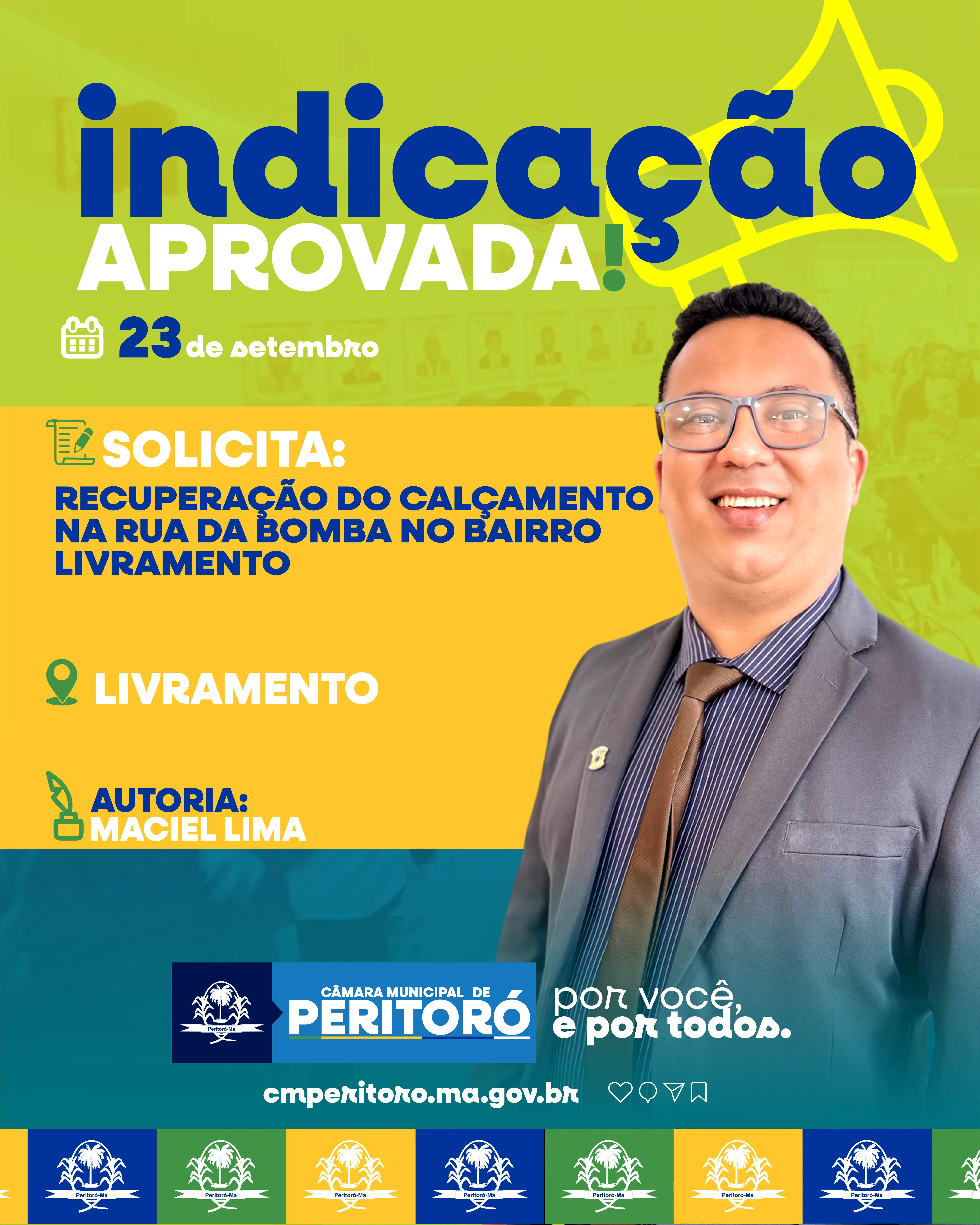 Recuperação do calçamento na Rua da Bomba no bairro Livramento.