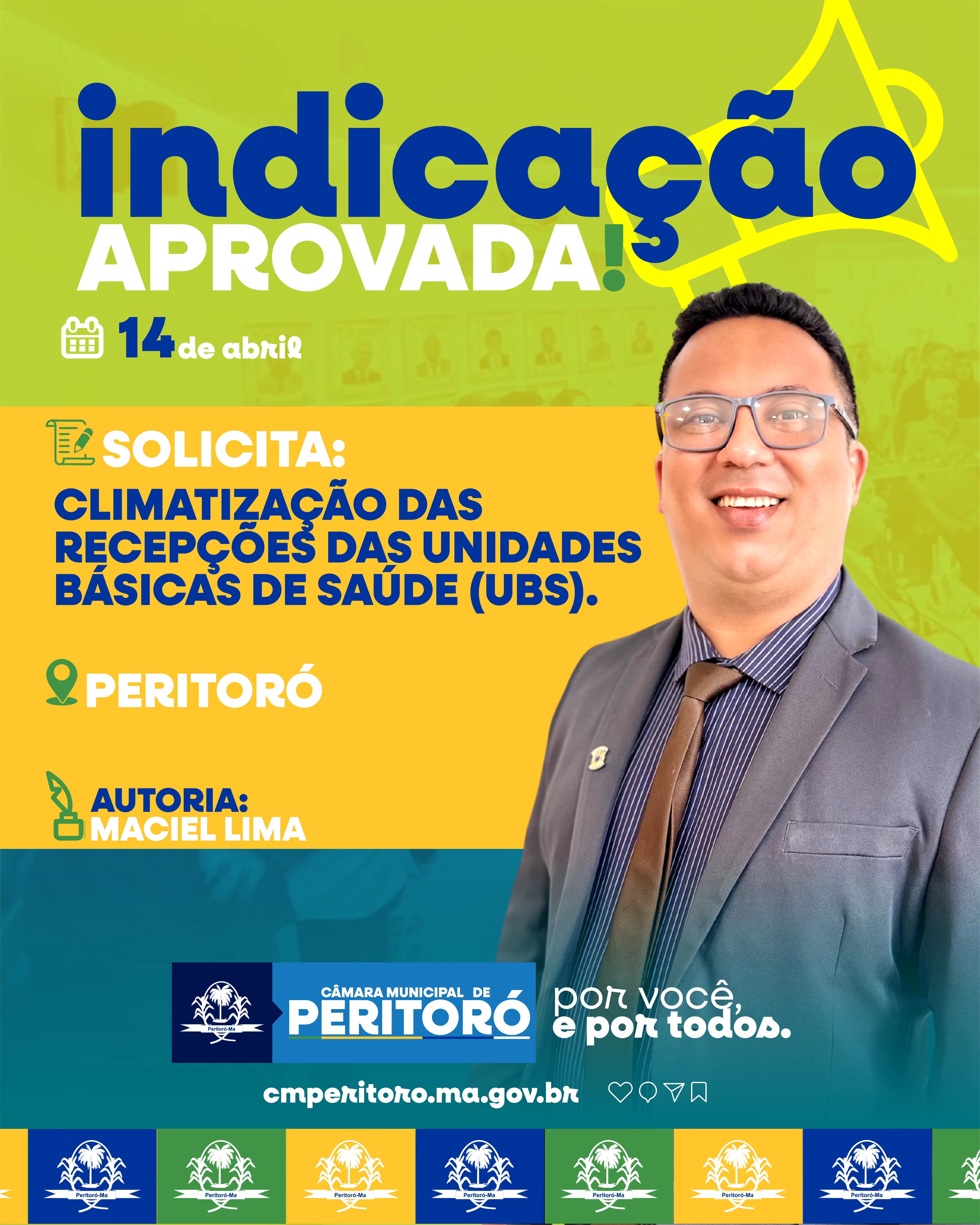 Solicitando a climatização das recepções das unidades básicas de saúde (UBS).