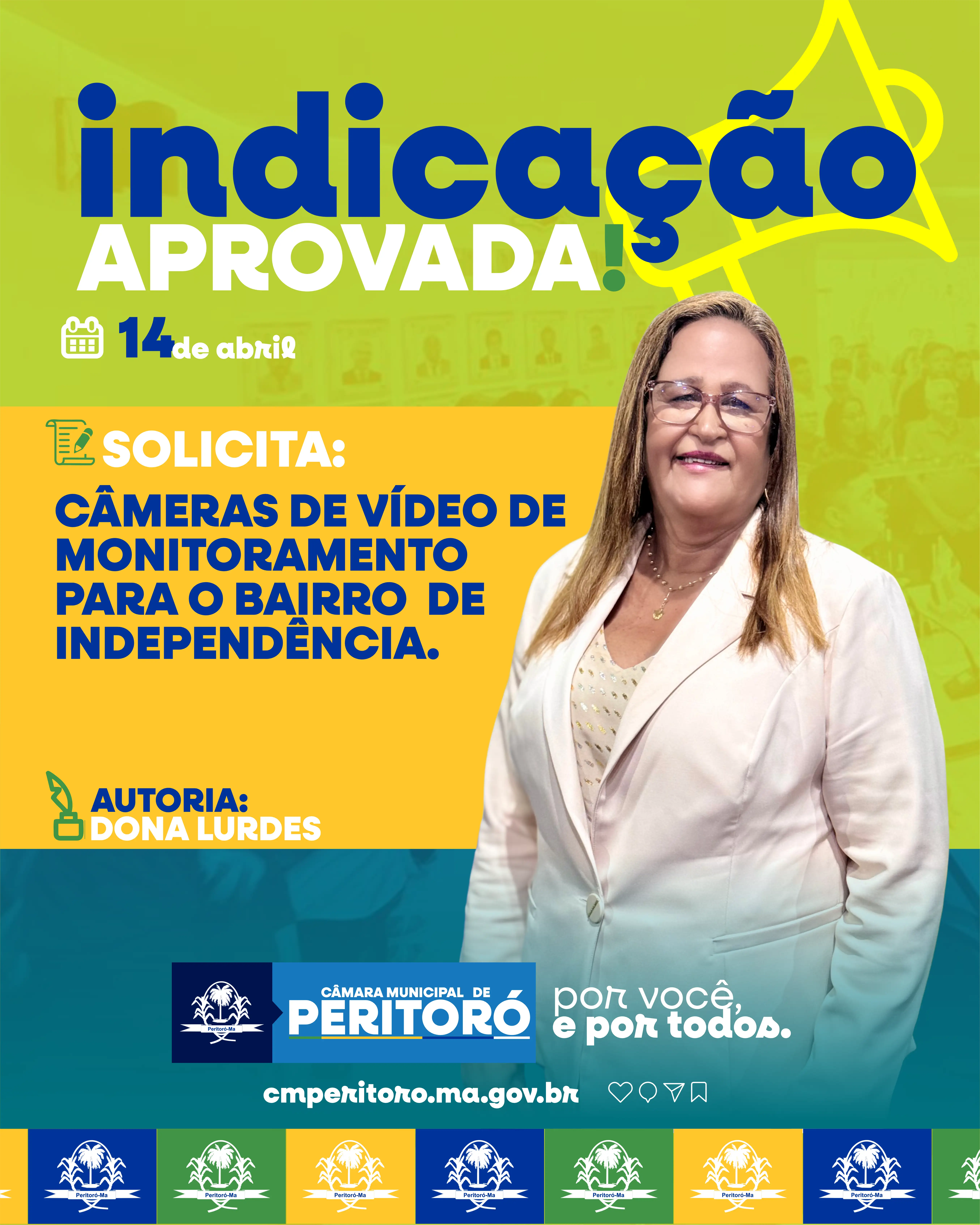Câmeras de vídeo de monitoramento para o bairro de independência.