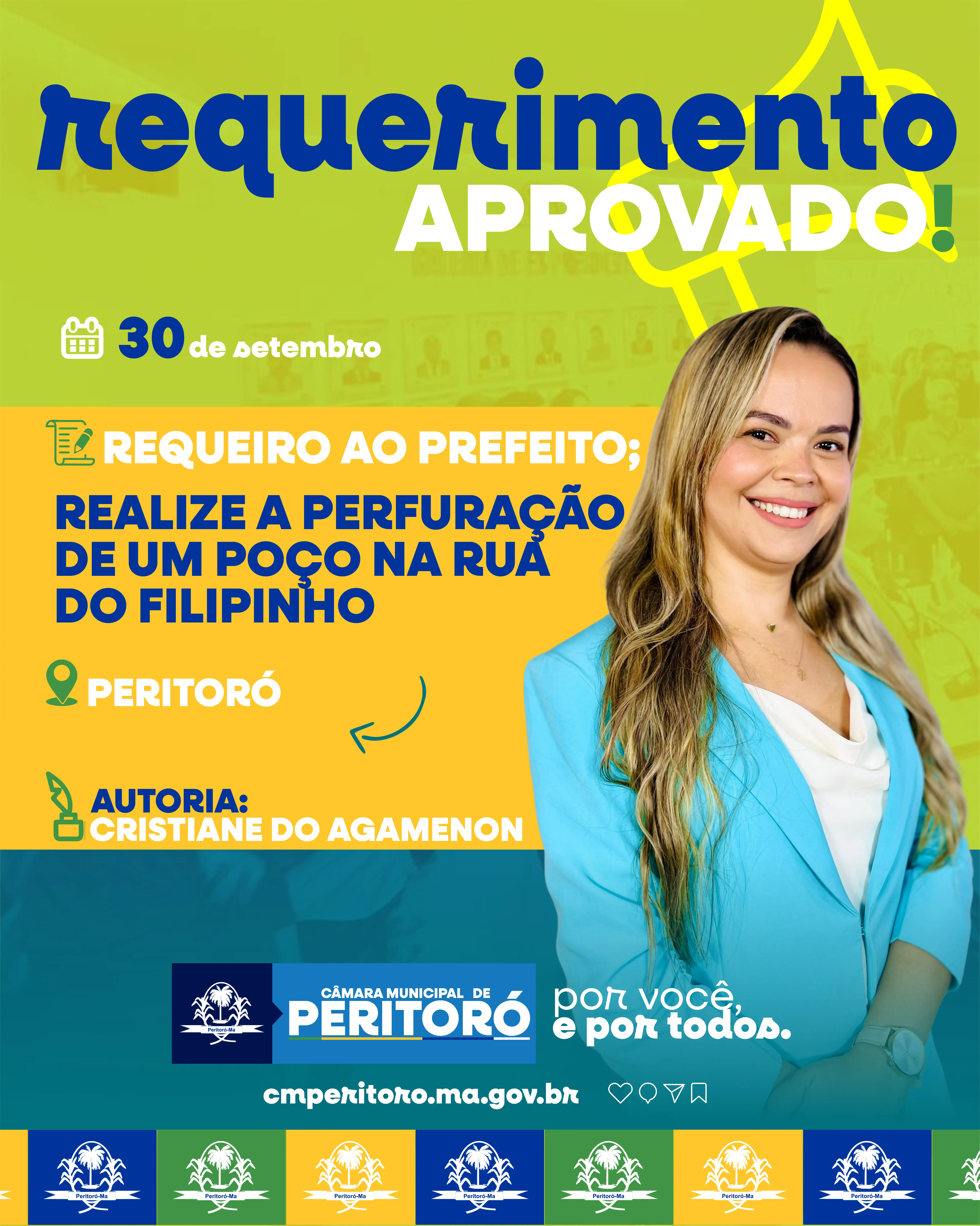 Perfuração de um poço na Rua do Filipinho.