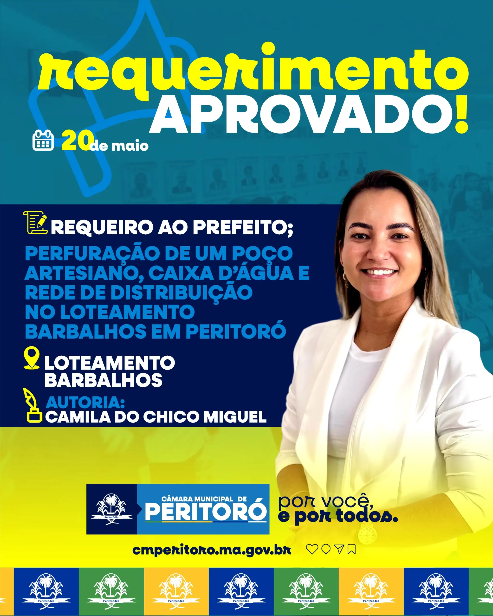 PERFURAÇÃO DE POÇO ARTESIANO , CAIXA D'AGUA E REDE DE DISTRIBUIÇÃO PARA O LOTEAMENTO BARBALHOS